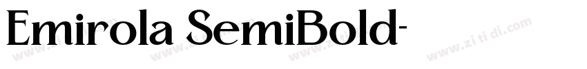 Emirola SemiBold字体转换